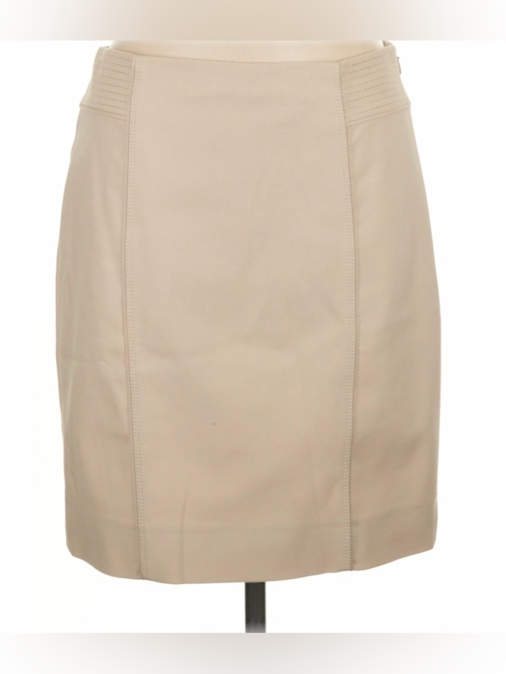 White House Black Market Tailored Cream Pencil Skirt